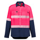 Syzmik Mens Hi Vis Outdoor Segmented Tape L/S Shirt  (ZW470)