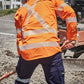 Syzmik  Mens Hi Vis X Back Shirt - Segmented Tape-(ZW692)