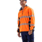 Bisley Flx & Move  Hi Vis Taped Liquid Repellent Fleece Hoodie (BK6571T)