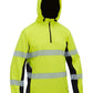 Bisley Flx & Move  Hi Vis Taped Liquid Repellent Fleece Hoodie (BK6571T)