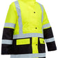 Bisley Women's Taped Hi Vis 5 In 1 Rain Jacket (BKL6975)