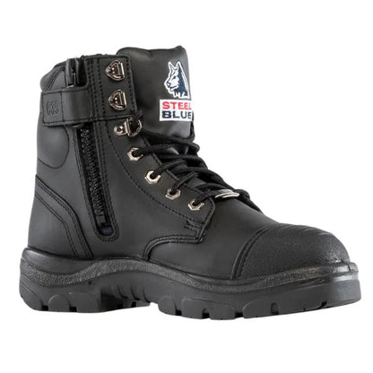 Steel Blue Argyle Zip Scuff Waterproof Boot (312639)