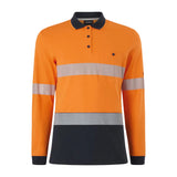 King Gee Women's Originals Hi-Vis Spliced Taped Cotton Polo (K44248)