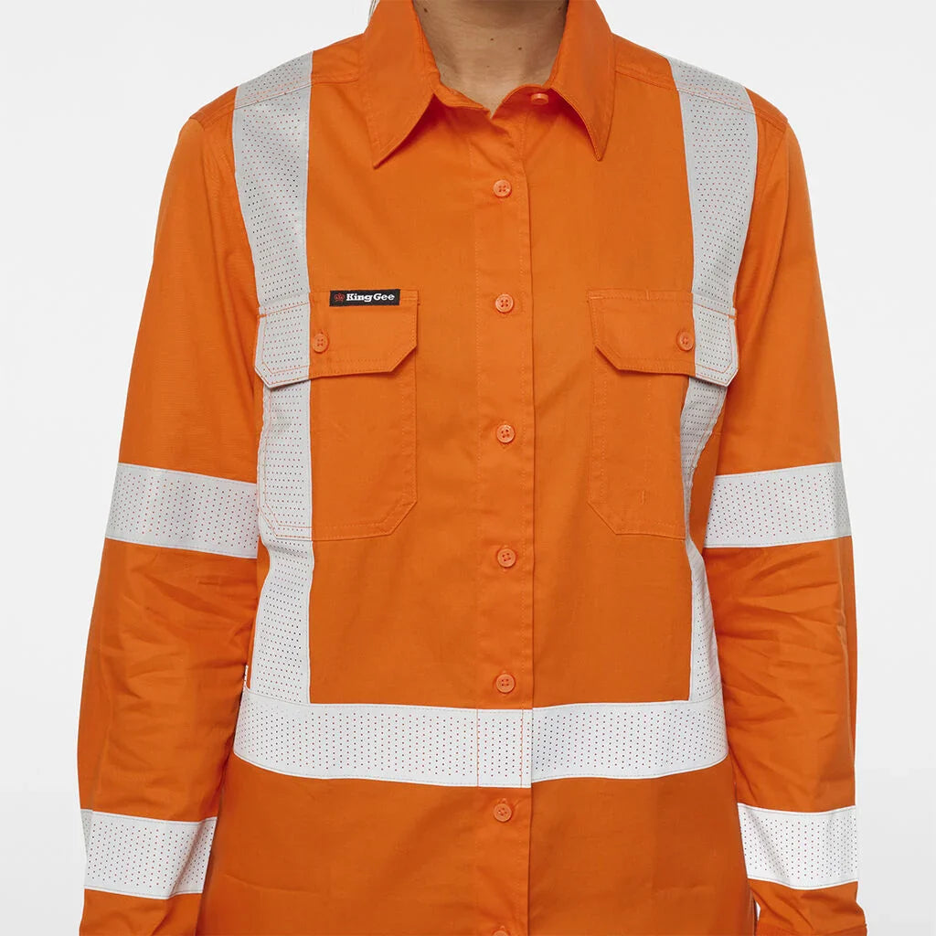 King Gee Women's Originals Vented NSW Rail Shirt (K44254)
