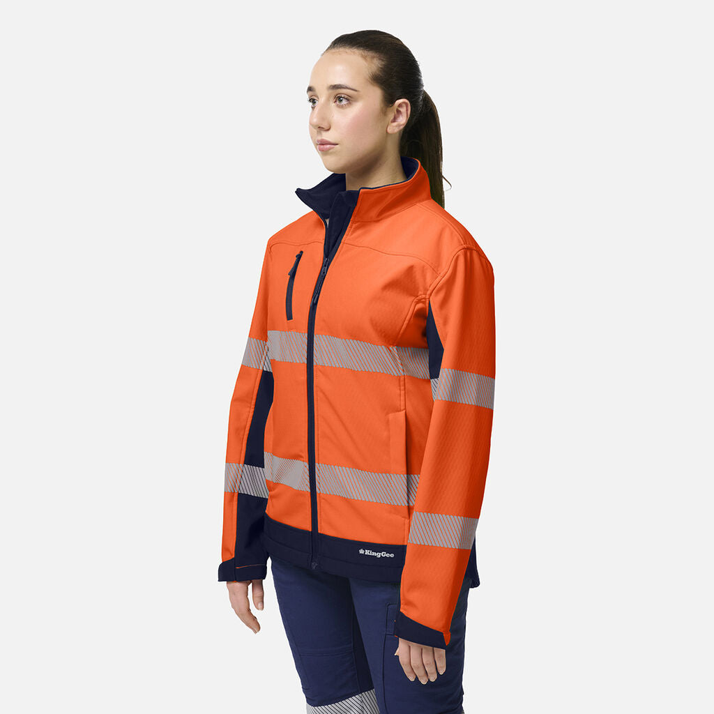 King Gee Women's Originals Softshell Segmented Tape Jacket (K45000)