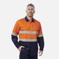 King Gee Originals Hi-Vis Reflective Two Tone Long Sleeve Work Shirt (K54315)