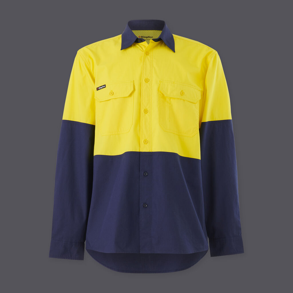 King Gee Workcool Vented Spliced Shirt L/S (K54912)