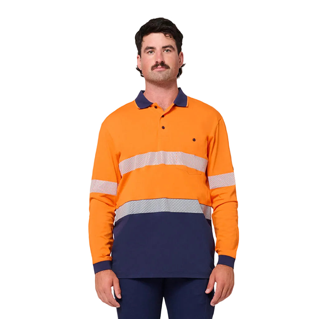 King Gee Originals Hi-Vis Spliced Cotton Polo (K54926)