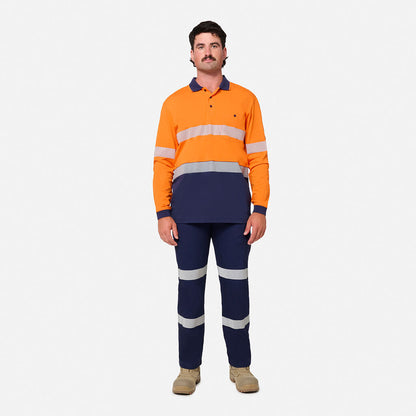 King Gee Originals Hi-Vis Spliced Cotton Polo (K54926)