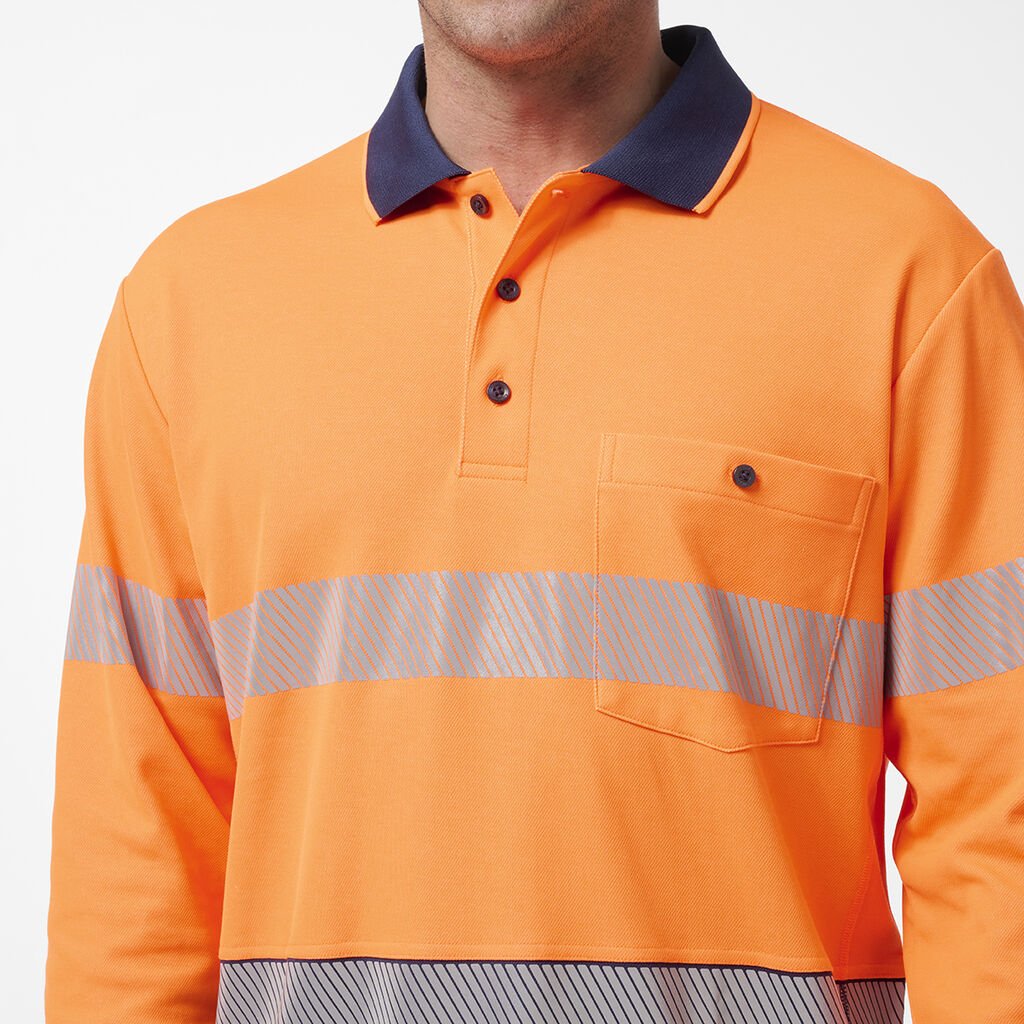 King Gee Originals Spliced Taped Cotton Back Polo (K54927)