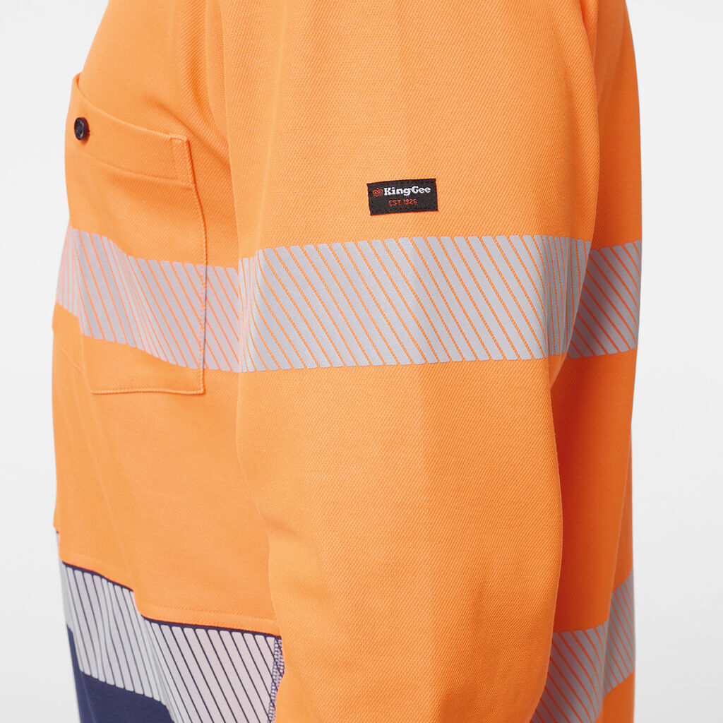 King Gee Originals Spliced Taped Cotton Back Polo (K54927)
