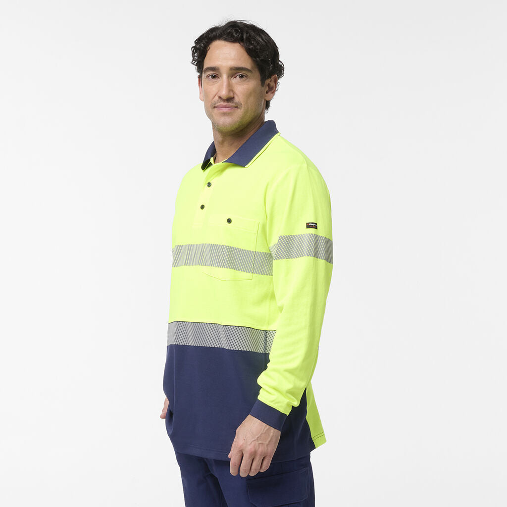 King Gee Originals Spliced Taped Cotton Back Polo (K54927)