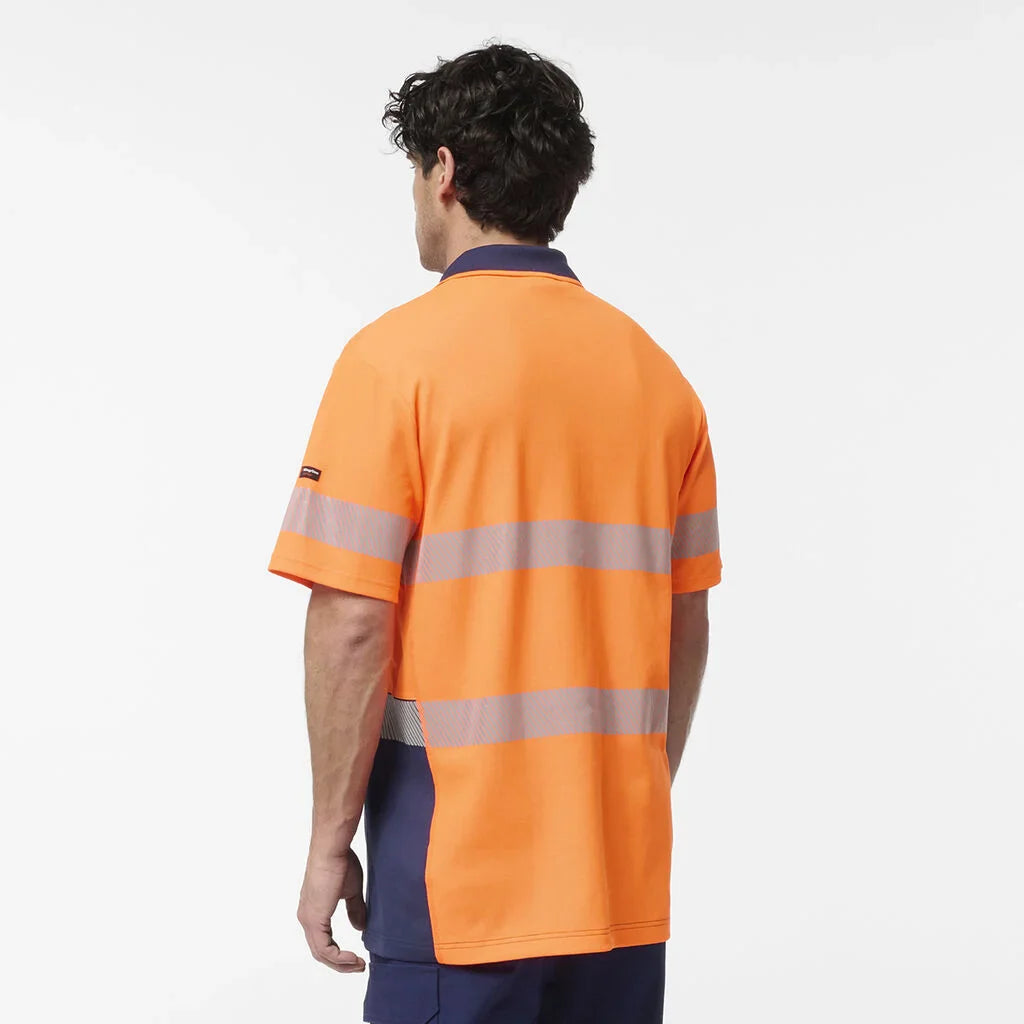 King Gee Originals Hi-Vis Spliced Taped Cotton Back Polo (K54928)