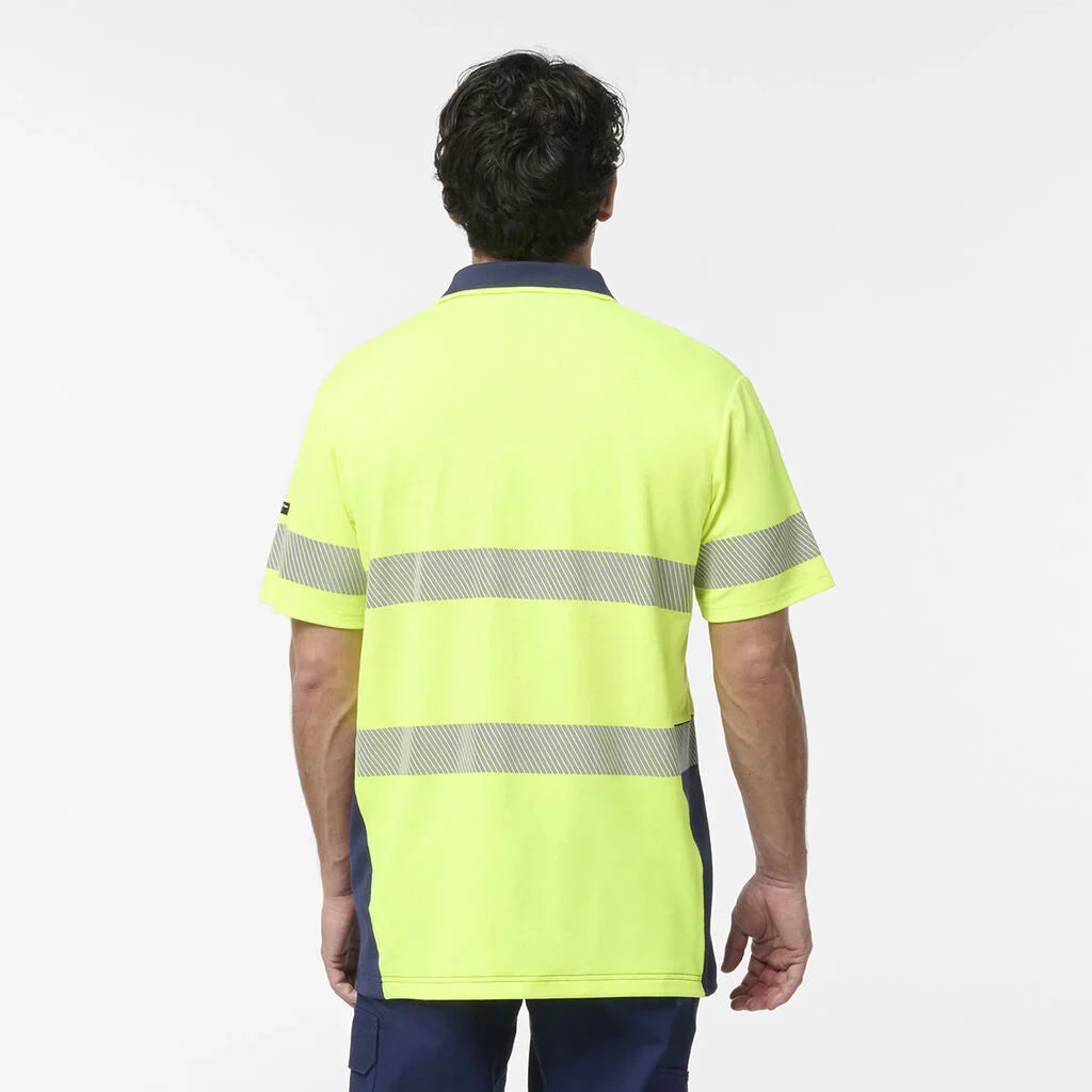 King Gee Originals Hi-Vis Spliced Taped Cotton Back Polo (K54928)