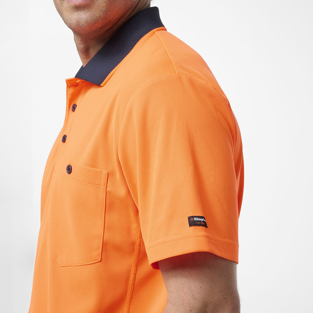 King Gee Originals Hi-Vis Spliced Polo (K54929)