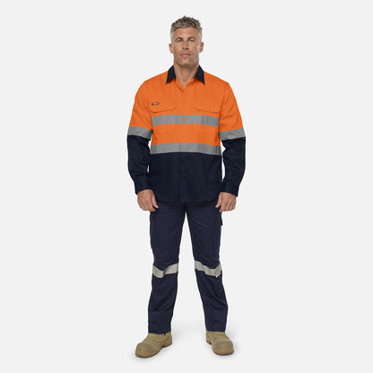 King Gee Originals Reflective Spliced Drill Shirt (K54936)