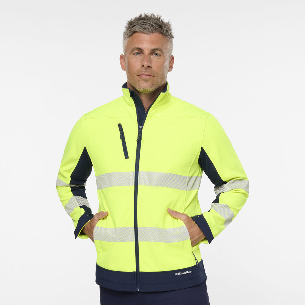 King Gee Originals Softshell Segmented Tape Jacket (K55009)
