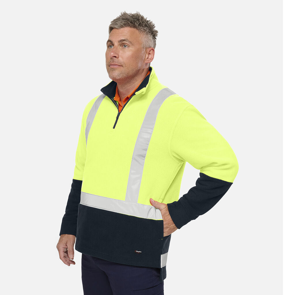 King Gee Originals Hi-Vis 1/4 Zip Pullover (K55014)