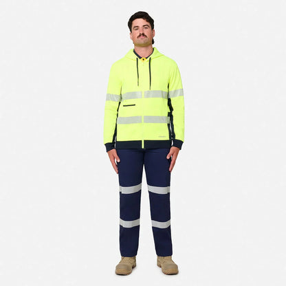 King Gee Originals Hi-Vis Spliced Full Zip Hoodie (K55018)