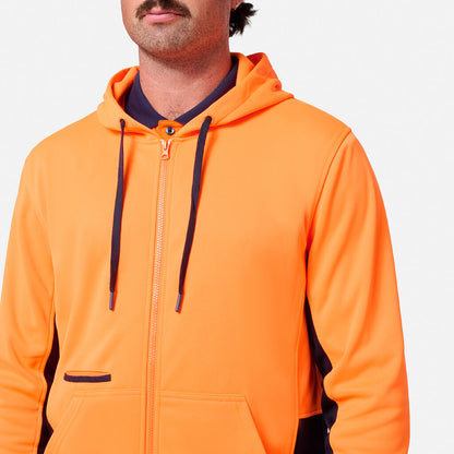 King Gee Original Hi Vis Full Zip Fleece Hoodie (K55019)