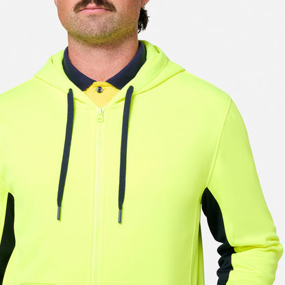 King Gee Original Hi Vis Full Zip Fleece Hoodie (K55019)