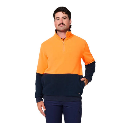 King Gee Originals Hi-Vis 1/4 Zip Polar Fleece Pullover (K55021)