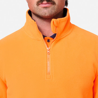 King Gee Originals Hi-Vis 1/4 Zip Polar Fleece Pullover (K55021)