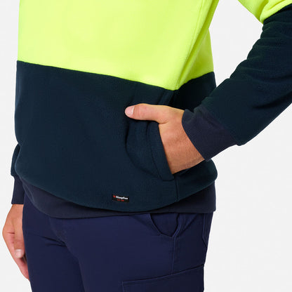 King Gee Originals Hi-Vis 1/4 Zip Polar Fleece Pullover (K55021)