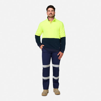 King Gee Originals Hi-Vis 1/4 Zip Polar Fleece Pullover (K55021)