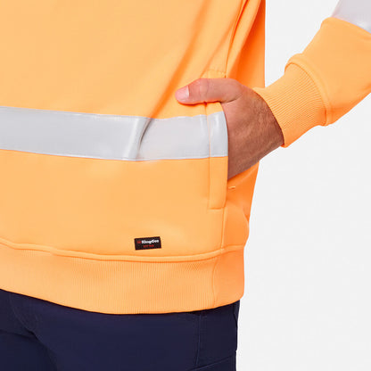 King Gee Originals Hi Vis Vic Rail 1/4 Taped Pullover (K55022)