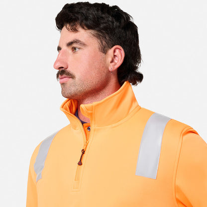 King Gee Originals Hi Vis Vic Rail 1/4 Taped Pullover (K55022)