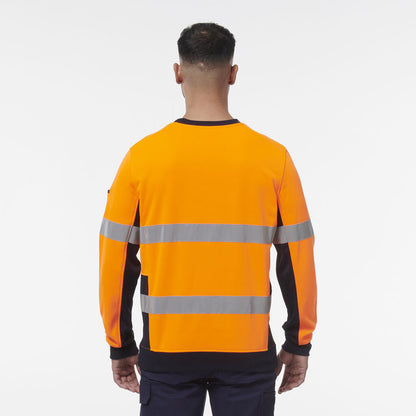 King Gee Reflective Spliced Crew Neck Fleece (K55058)