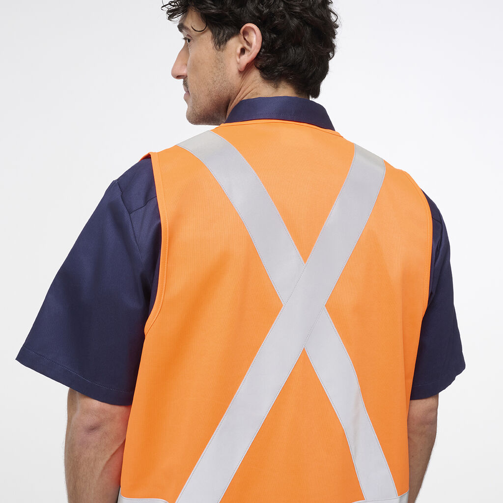 King Gee Originals Hi Vis X Back Vest (K57006)