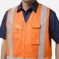 King Gee Originals Hi Vis X Back Cotton Drill Vest (K57007)