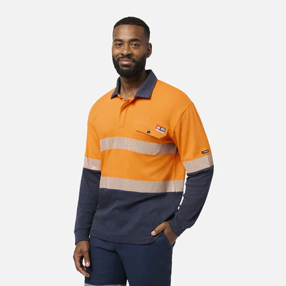 King Gee Shieldtec FR Hi-Vis Spliced Polo with FR Tape (K84008)
