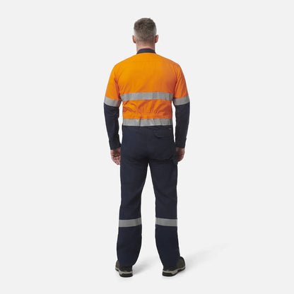 King Gee ShieldTec FR Hi Vis Two Tone Coverall With FR Tape PPE2 (Y00055)