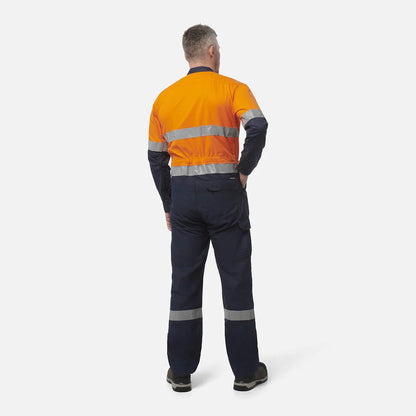 King Gee ShieldTec FR Hi Vis Two Tone Coverall With FR Tape PPE2 (Y00055)
