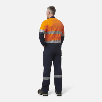 King Gee ShieldTec FR Hi Vis Two Tone Coverall With FR Tape PPE2 (Y00055)