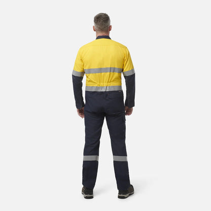 King Gee ShieldTec FR Hi Vis Two Tone Coverall With FR Tape PPE2 (Y00055)