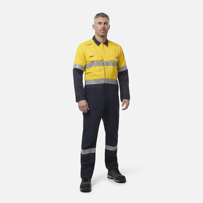 King Gee ShieldTec FR Hi Vis Two Tone Coverall With FR Tape PPE2 (Y00055)