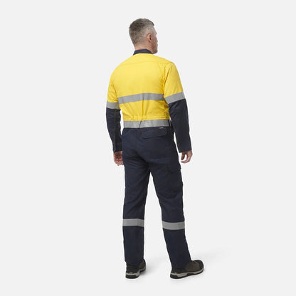 King Gee ShieldTec FR Hi Vis Two Tone Coverall With FR Tape PPE2 (Y00055)