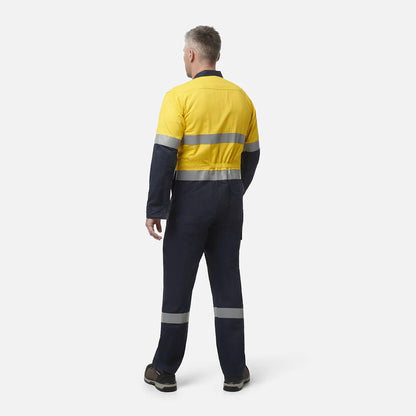 King Gee ShieldTec FR Hi Vis Two Tone Coverall With FR Tape PPE2 (Y00055)