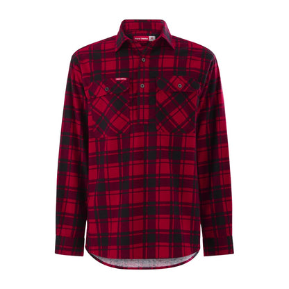 Hard Yakka Core Long Sleeve Closed Front Check Flannel Shirt (Y04006)