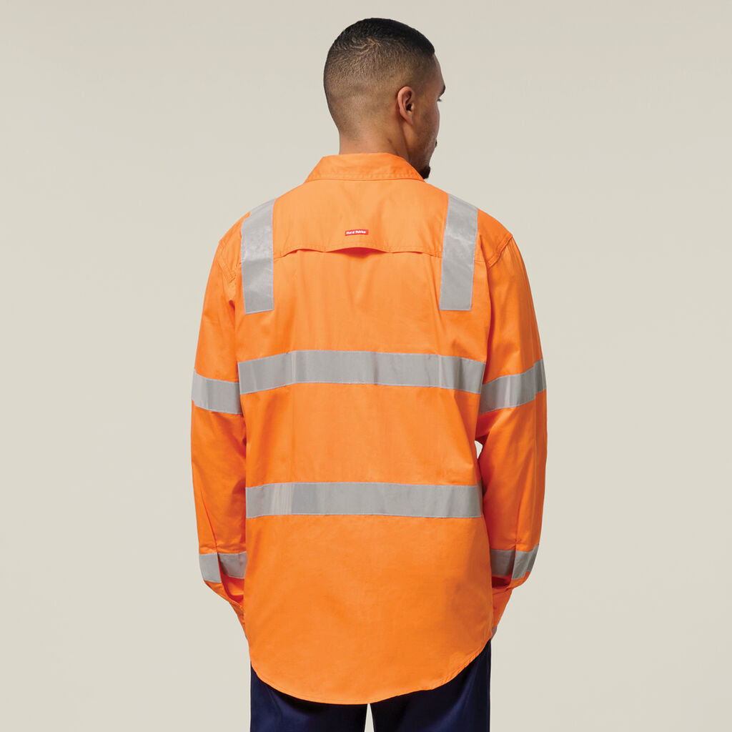 Hard Yakka Biomotion Hi-vis Taped Cotton Shirt (Y04265)
