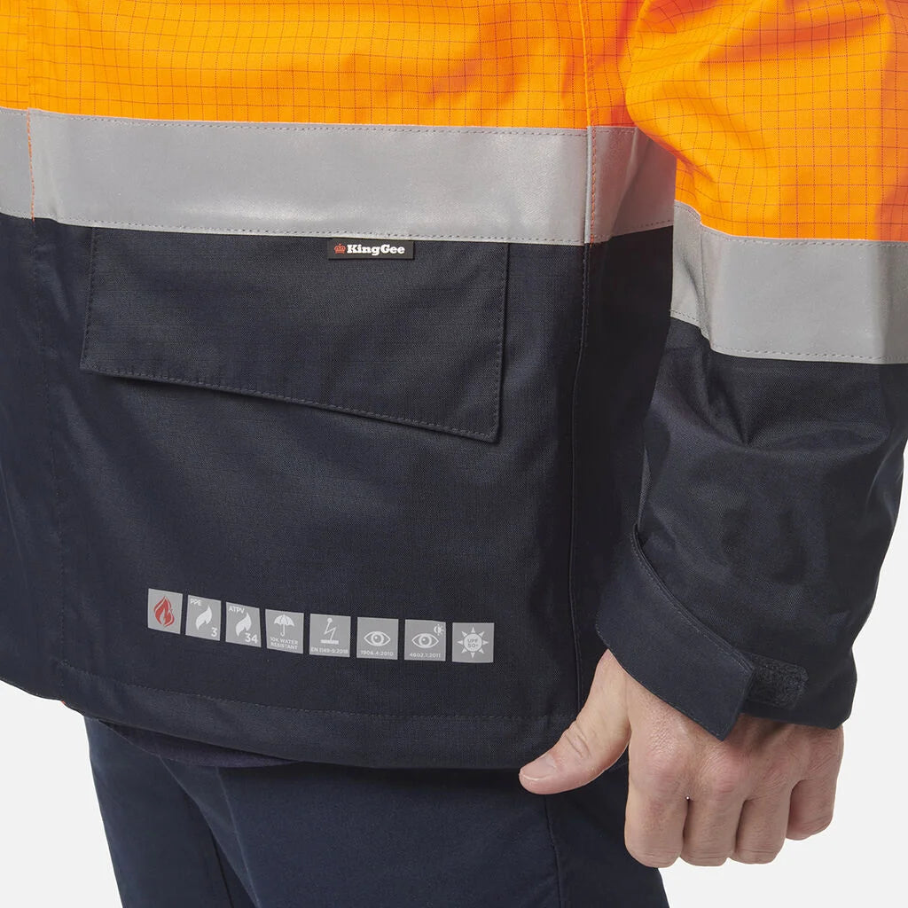 King Gee Shieldtec FR Wet Weather Jacket PPE3 (Y06730)