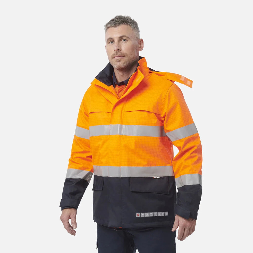 King Gee Shieldtec FR Wet Weather Jacket PPE3 (Y06730)