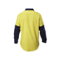 Hard Yakka Hi visibility Two Tone Cotton Drill Closed Front Shirt With Gusset Long Sleeve (Y07984)