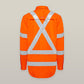 Hard Yakka Women's Core Biomotion Hi-vis Taped Long Sleeve Cross Back (Y08420)
