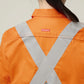 Hard Yakka Women's Core Biomotion Hi-vis Taped Long Sleeve Cross Back (Y08420)