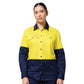Hard Yakka Women's Long Sleeve Hi Vis 2 Tone Vented Shirt (Y08423)